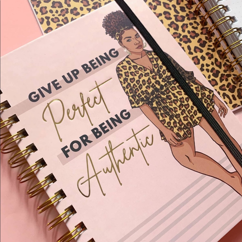 Give Up Being Perfect for Being Authentic Journal Notebook!